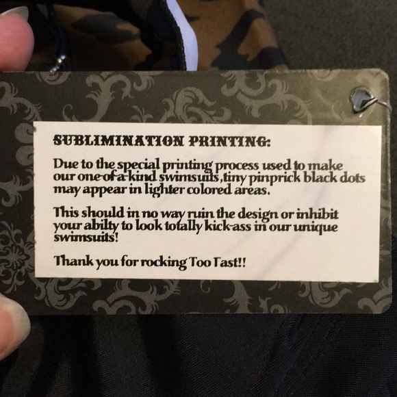 NWT Too Fast Pin Up Retro Rockabilly Bikini - Picture 5 of 7